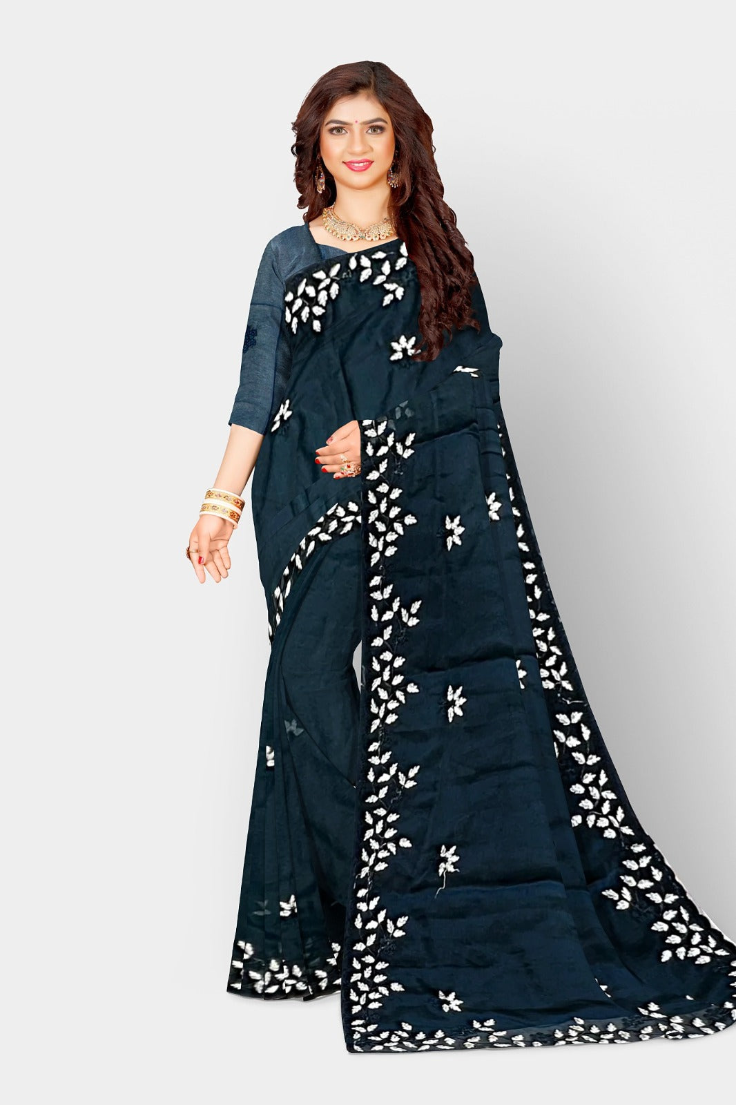 Kashmiri Work Saree