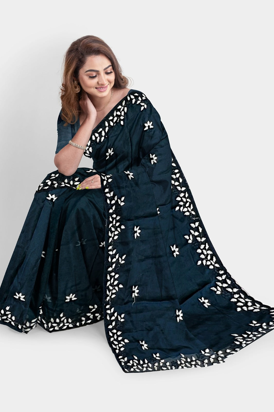 Kashmiri Work Saree