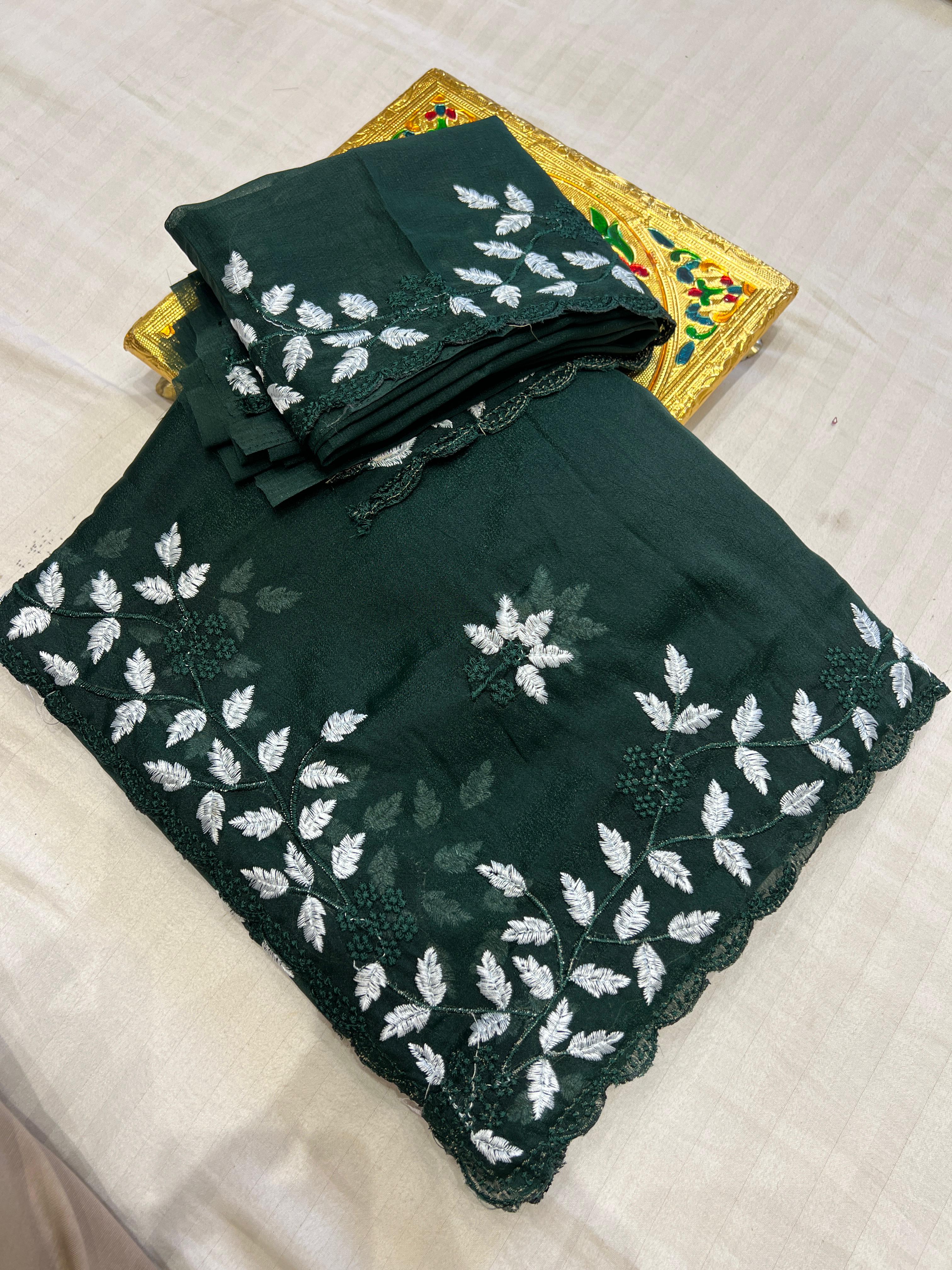 Kashmiri Work Saree