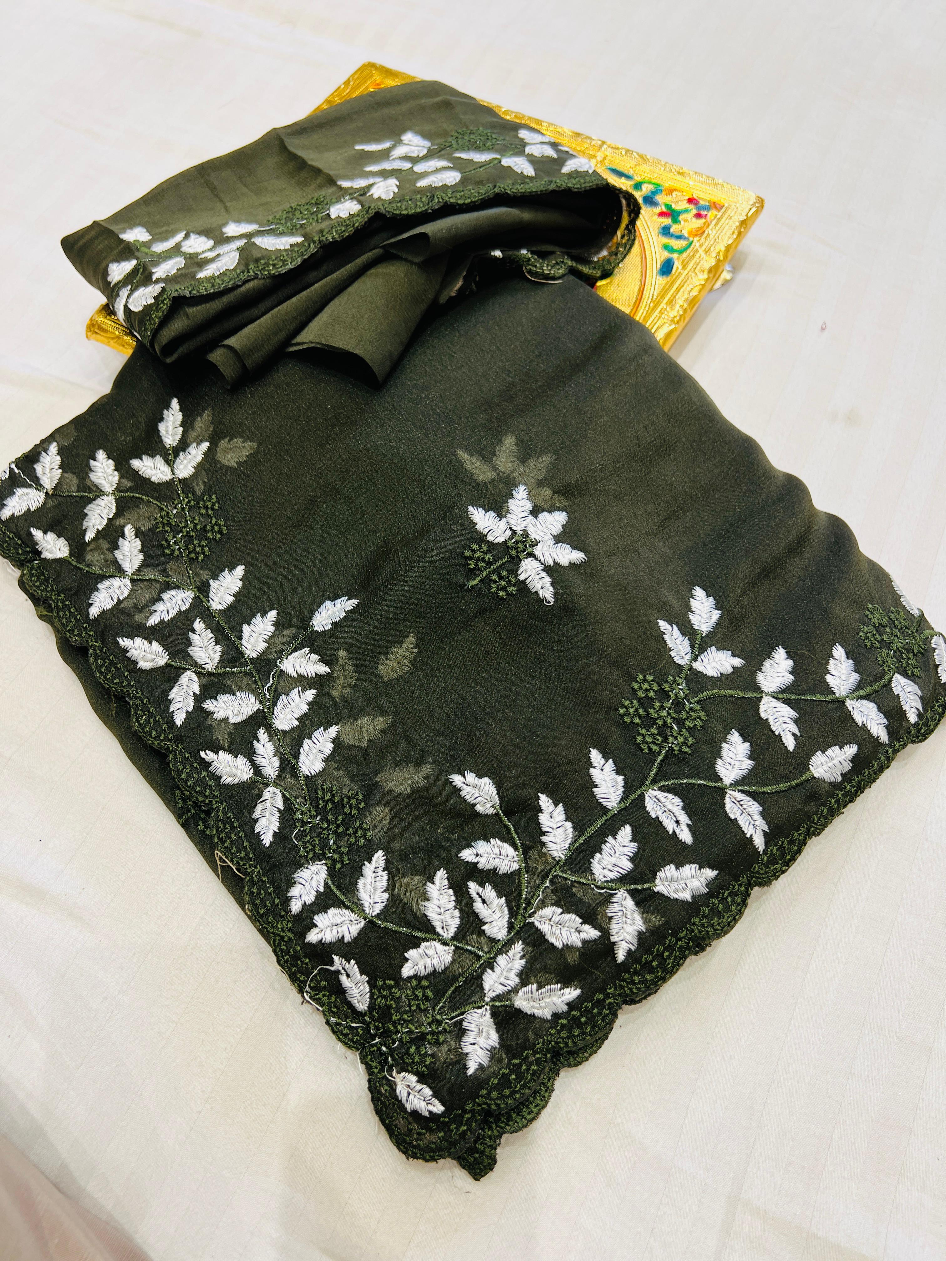 Kashmiri Work Saree